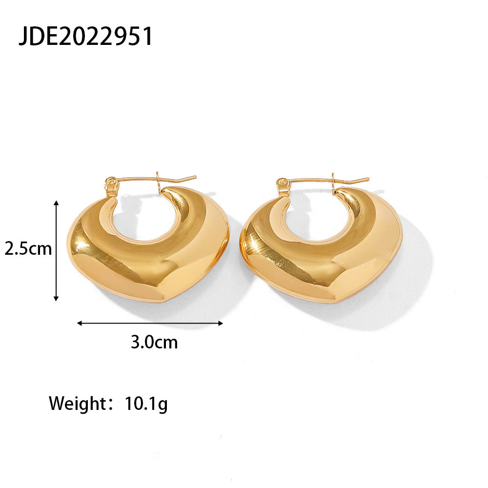 Gold hoop earrings