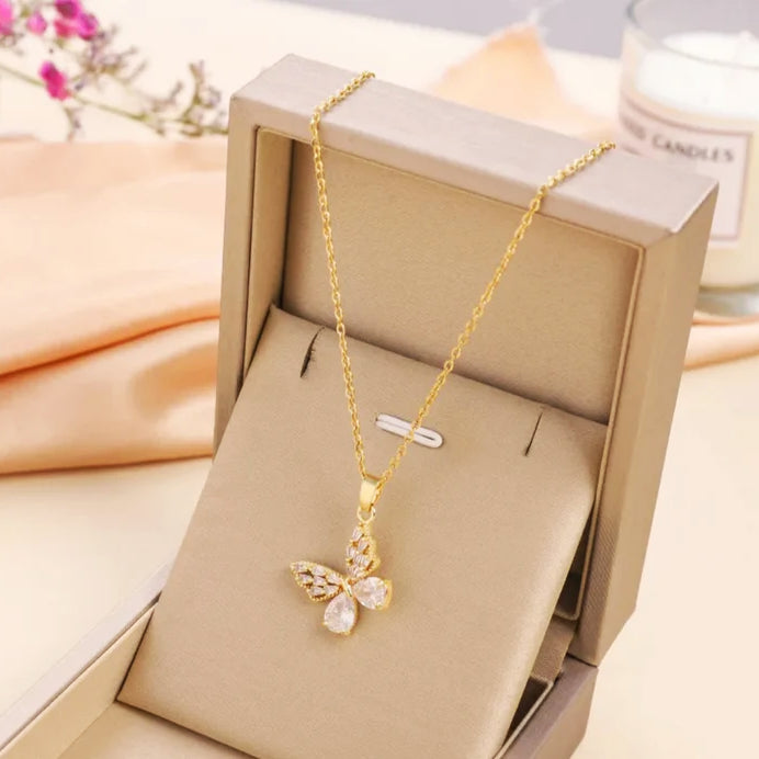 Butterfly Gold Necklace