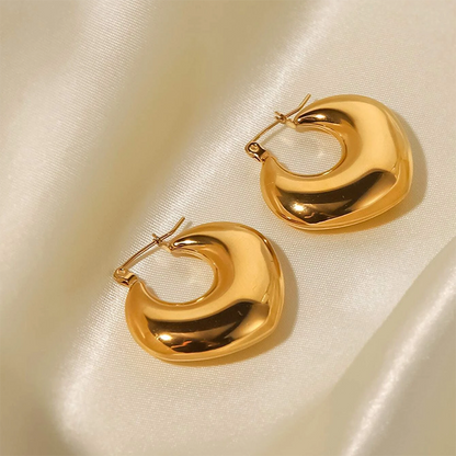 Gold hoop earrings