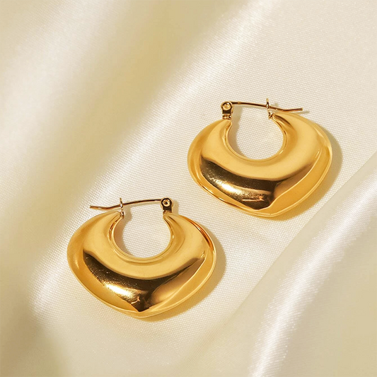 Gold hoop earrings